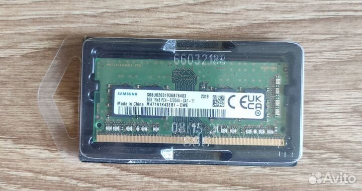 Оперативная память Samsung DDR4 8GB SO-dimm 3200Mh