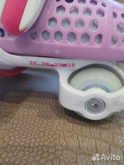 Роликовые коньки 25-28 размер с защитой