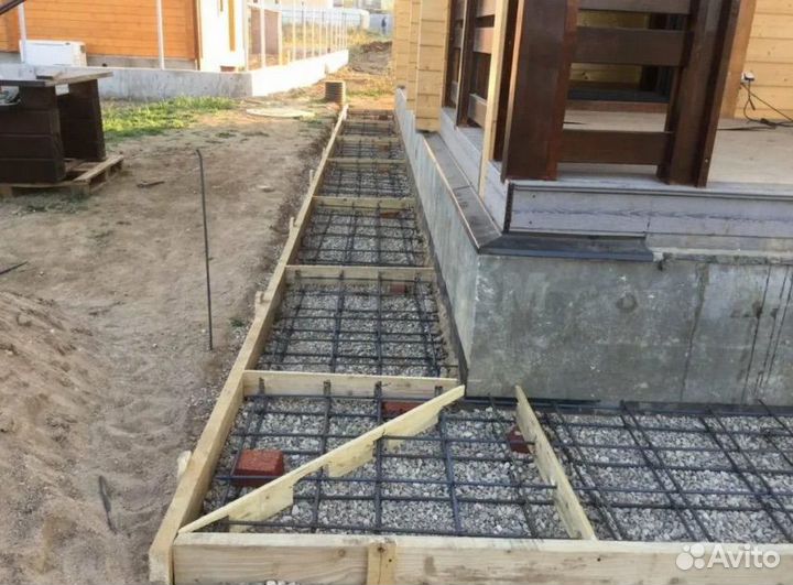 Парковка/Отмостка/Дренаж/ Ливневка бетонные работы