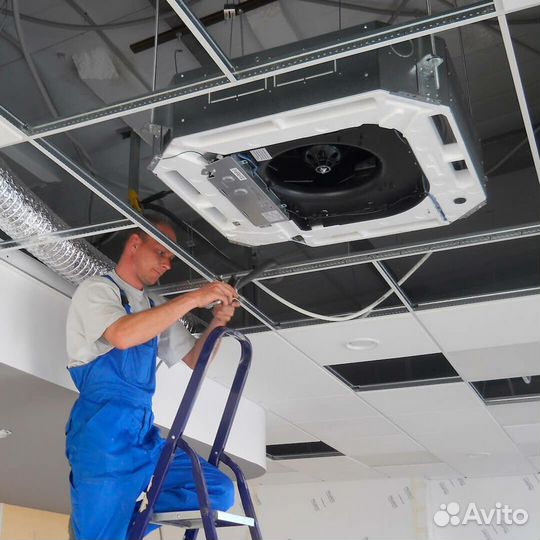 Промышленный кассетный кондиционер до 53м2 Haier