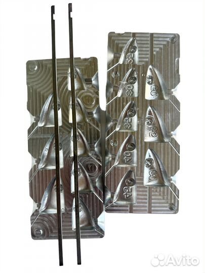 Формы для литья грузил из свинца чпу