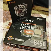 Комплект Ryzen 5600, B450, 16Gb