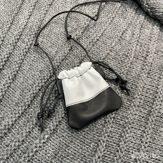 Кожаный мешочек на шею