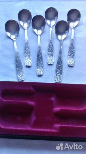 Ложки из мельхиора, покрытого серебром