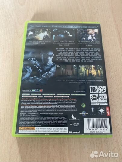 The chronicles of riddick xbox 360