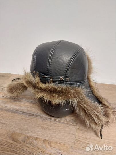 Шапка ушанка с натуральным мехом