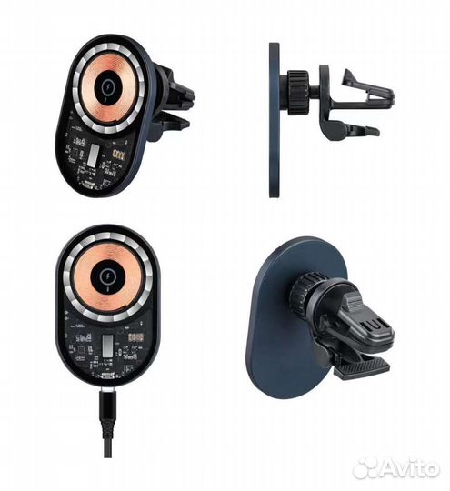 Автодержатель для телефона с беспроводной зарядкой