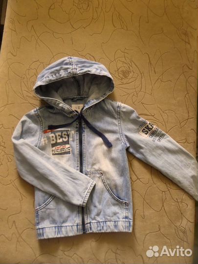 Джинсовая куртка на мальчика 122