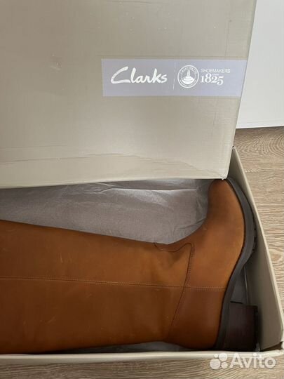 Сапоги Clarks 41 новые