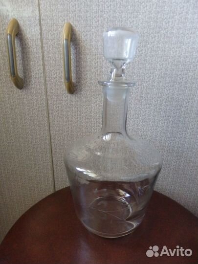 Графин офисный. Стекло. Объём 1,5 л. СССР