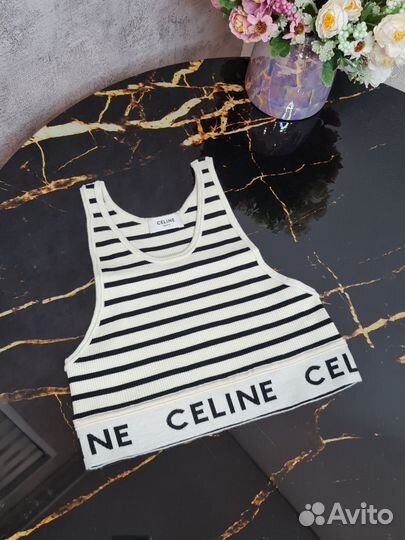 Топ celine в полоску