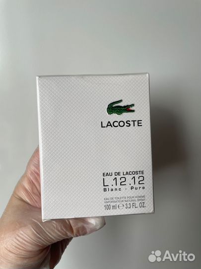 Духи Lacoste мужские Blanc Лакост белый 100 мл