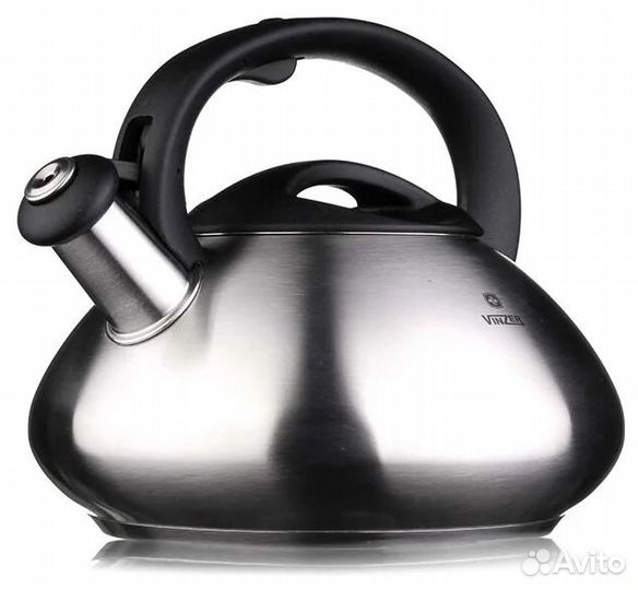Чайник для плиты со свистком Vinzer Ellipse 89018
