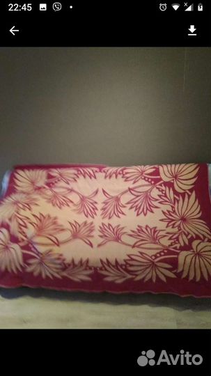 Одеяло шерсть байковое 1,5 спальное