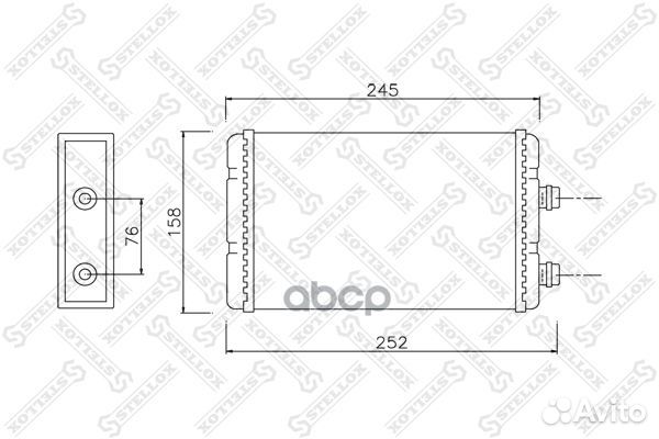 Радиатор печки Fiat Punto/Doblo/Idea all 99 1