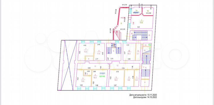 Под офис,гостиницу 1225 кв.м. в цао