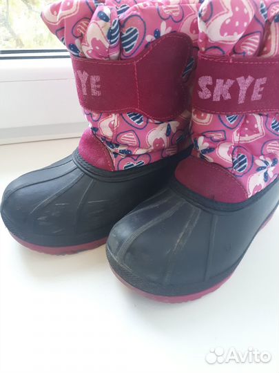 Сапоги зимние для дев. р.29 с изображением скай