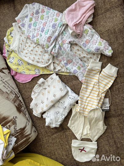 Вещи для новорожденного малыша пакетом