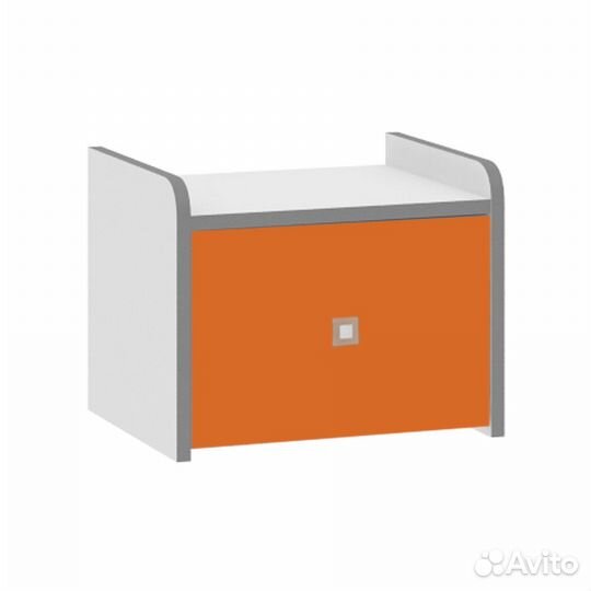 Тумба прикроватная 24.4 Дельта-Сильвер белый