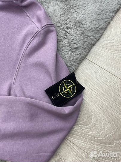 Зип-худи Stone Island фиолетового