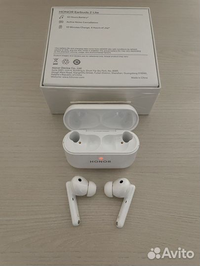 Беспроводные наушники honor earbuds 2 lite