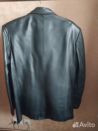 Кожаный пиджак мужской