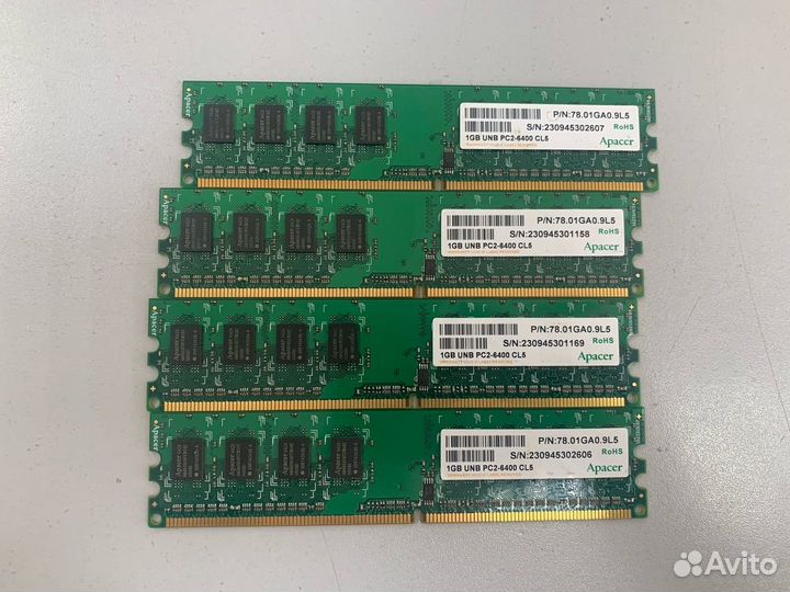 Оперативная память Apacer DDR2 4Gb 800Mhz