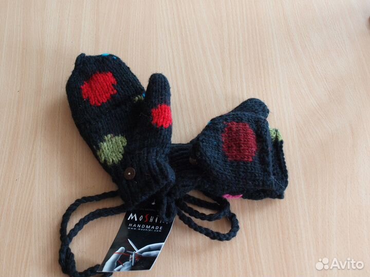 Шапки, варежки из Германии, 100 шерсть новые