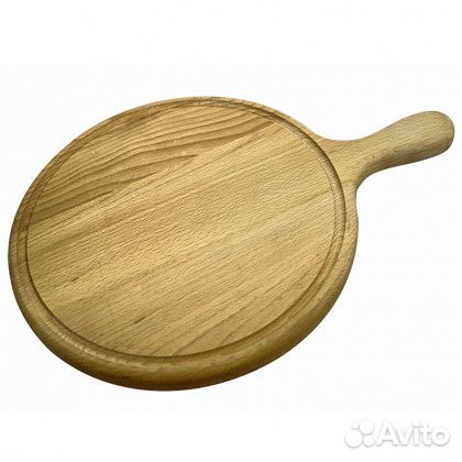 Доска для пиццы и стейка с ручкой 330-350х20 ммбук