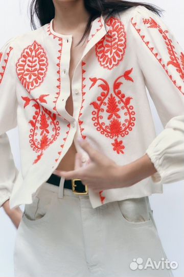 Блузка Zara лён