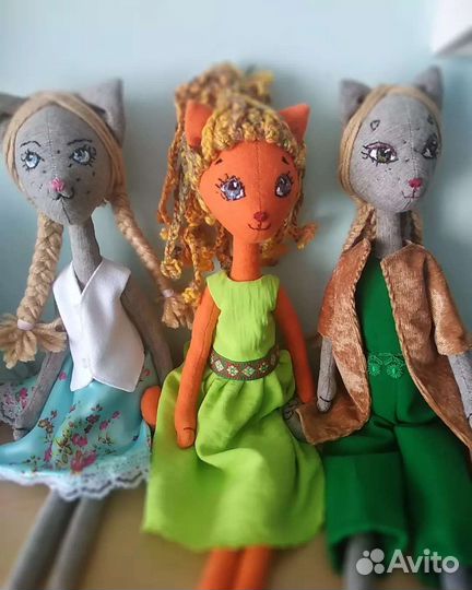 Текстильная интерьерная кукла