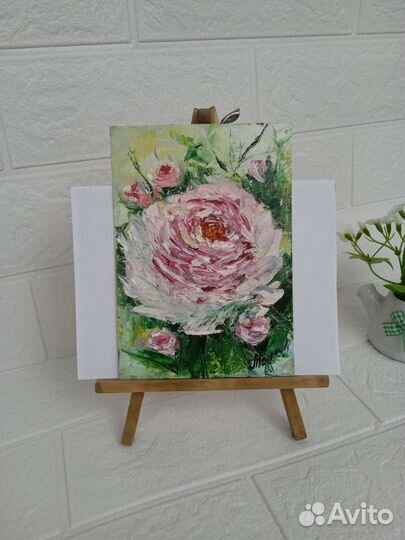 Картина маслом цветы