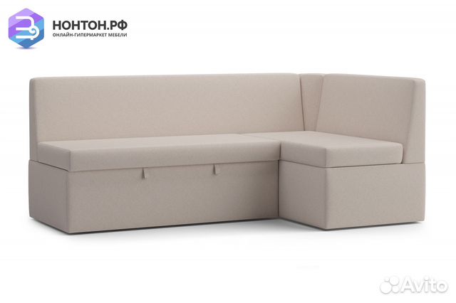 Кухонный угловой диван дельфин Орион бежевый