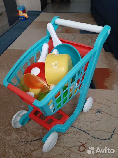 Тележка и набор посудки