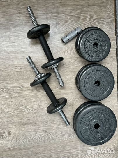 Гантели трансформер в штангу