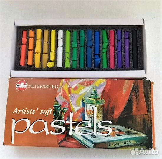 Пастель сухая художественная 16 цветов olki