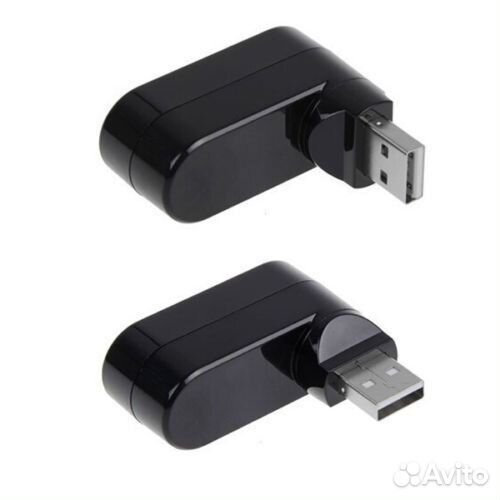 Концентратор USB2.0 HUB 3 порта(поворотный)