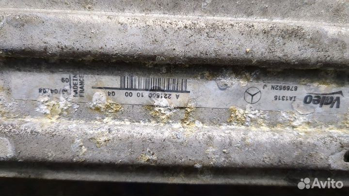 Радиатор интеркулера Mercedes S W221, 2008