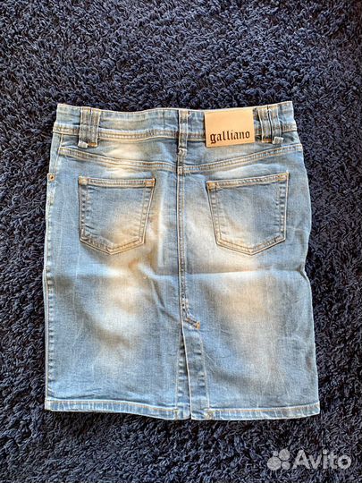 John Galliano юбка джинсовая оригинал