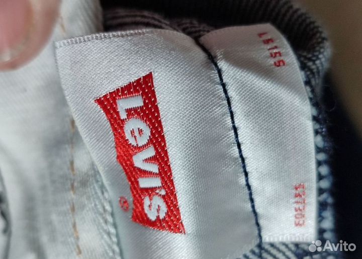 Джинсы Levis 501 селвидж на болтах