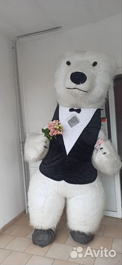 Ростовая кукла. Белый медведь Умка. Аниматор