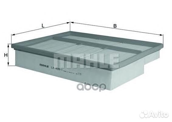 Фильтр воздушный LX4391 Mahle/Knecht