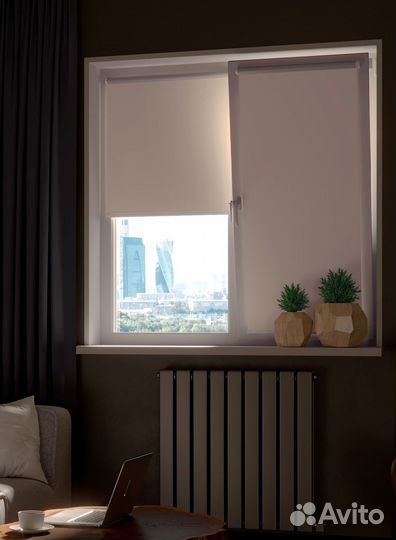 Рулонные шторы Блэкаут Зеленые RAL3741