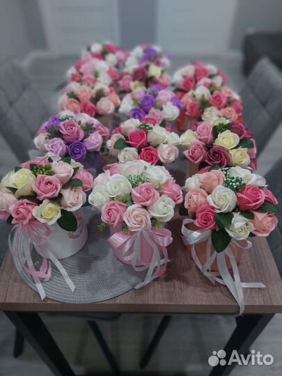 Букеты из мыльных роз учителю и воспитателю