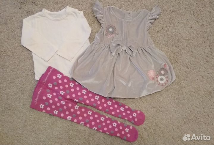 Летние вещи пакетом на девочку 9 мес - 1,5 года