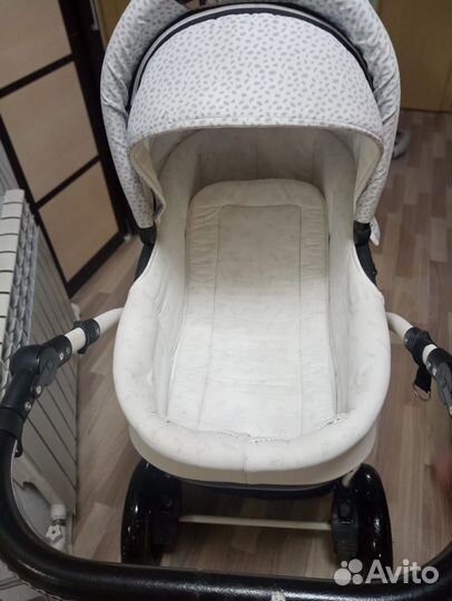 Коляска 3 в 1 эко кожа бу