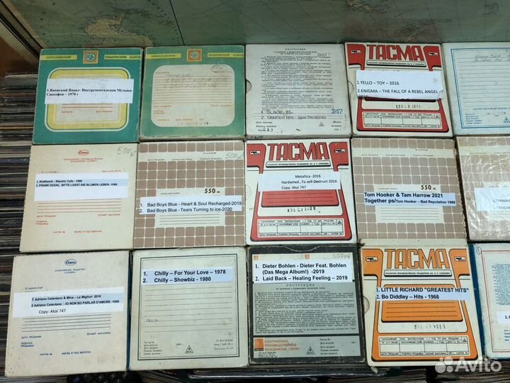 Катушки с Записью Свема,Славич Тасма - 550 и 375м