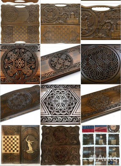 Нарды ручной работы резные