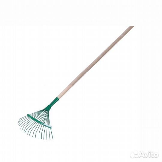 Грабли веерные металлические 18 зубцов проволочн