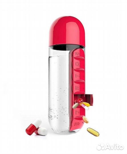 Бутылка Pill & Vitamen organizer bottle (0,6 литра